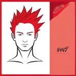 wig of spiky red hair image